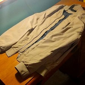 Brown and black bomber jacket from H&M